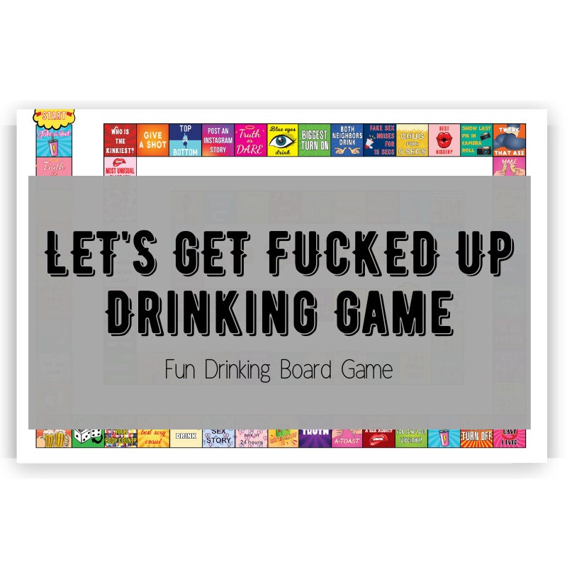 Drinking Board Game Drinking Games Drinking Games for Etsy