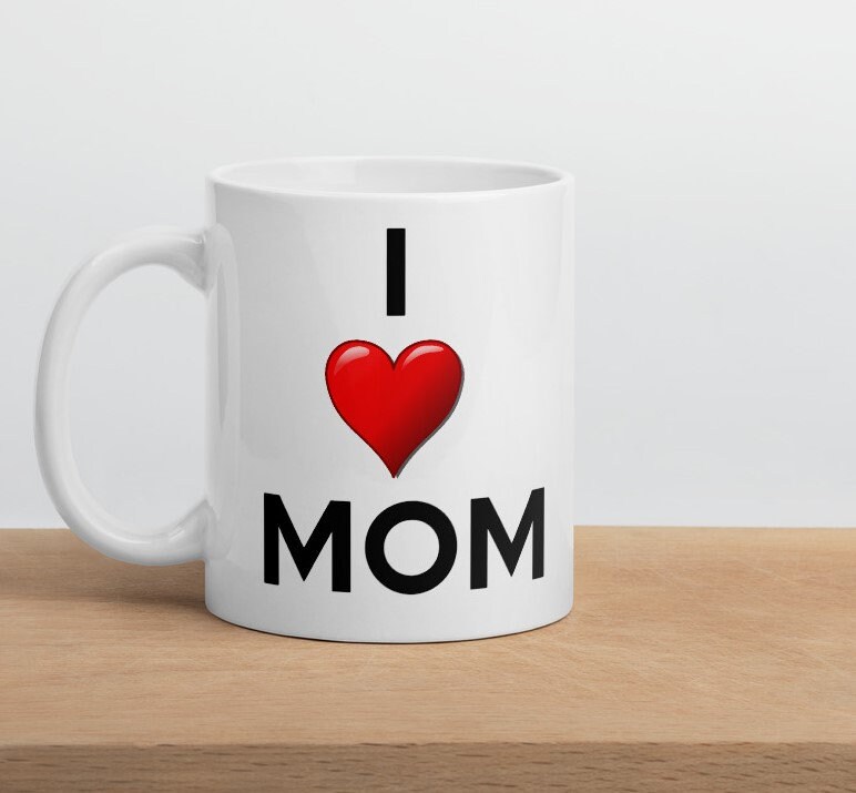 Mug for Mom I Love MOM Mother's Day Gift Birthday Etsy UK