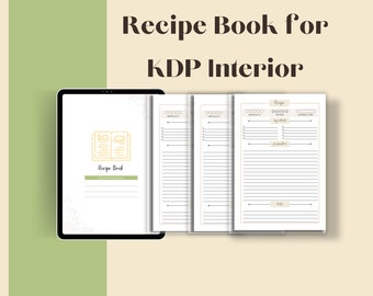 Editable Recipe Book Bundle for KDP Interior, Comprehensive Recipe Book and Planner Bundle for KDP Interior, Ultimate Recipe Bundle