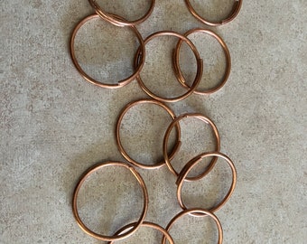 Copper Shower Curtain Rings