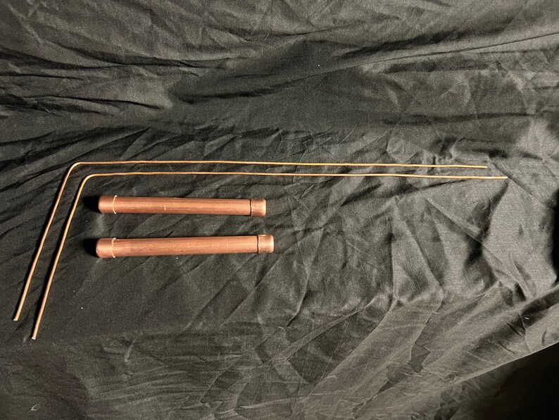 Copper Dowsing Rods With Copper Handles Etsy