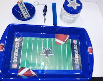 Dallas Cowboys Rolling Tray Set