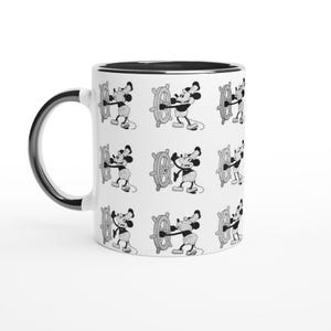 Taza de marinero de barco de vapor vintage: dije retro clásico de Disney