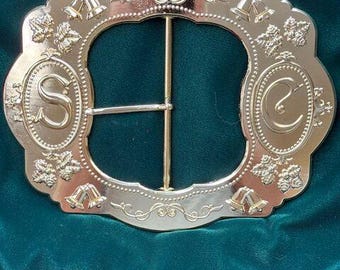 Gürtelschnalle in rot, SC Buckle, Christmas Buckle, Santa Accessories, Santa, 4 "Gürtelschnalle