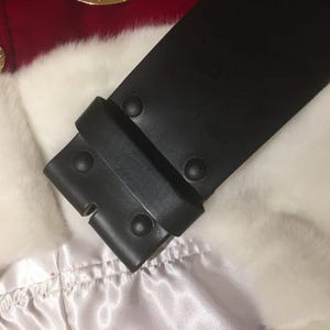 Santa Belt, Leather Belt, 4&quot; Belt, Black Leather Belt, Brown Leather Belt, Santa Accessories