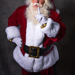 Traditioneel kerstmanpak, aangepast kerstmanpak, kerstman, kerstmis, kostuum