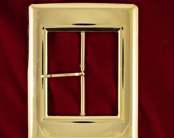 Gürtelschnalle in Gold, Nikolausschnalle, Goldschnalle im Nikolausstil, 4-Zoll-Schnalle, Nikolauszubehör, Santa