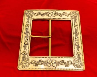 Holly Vine Gürtelschnalle, Santa Schnalle, 4 "Schnalle, Holly Buckle, Weihnachten, Santa Zubehör