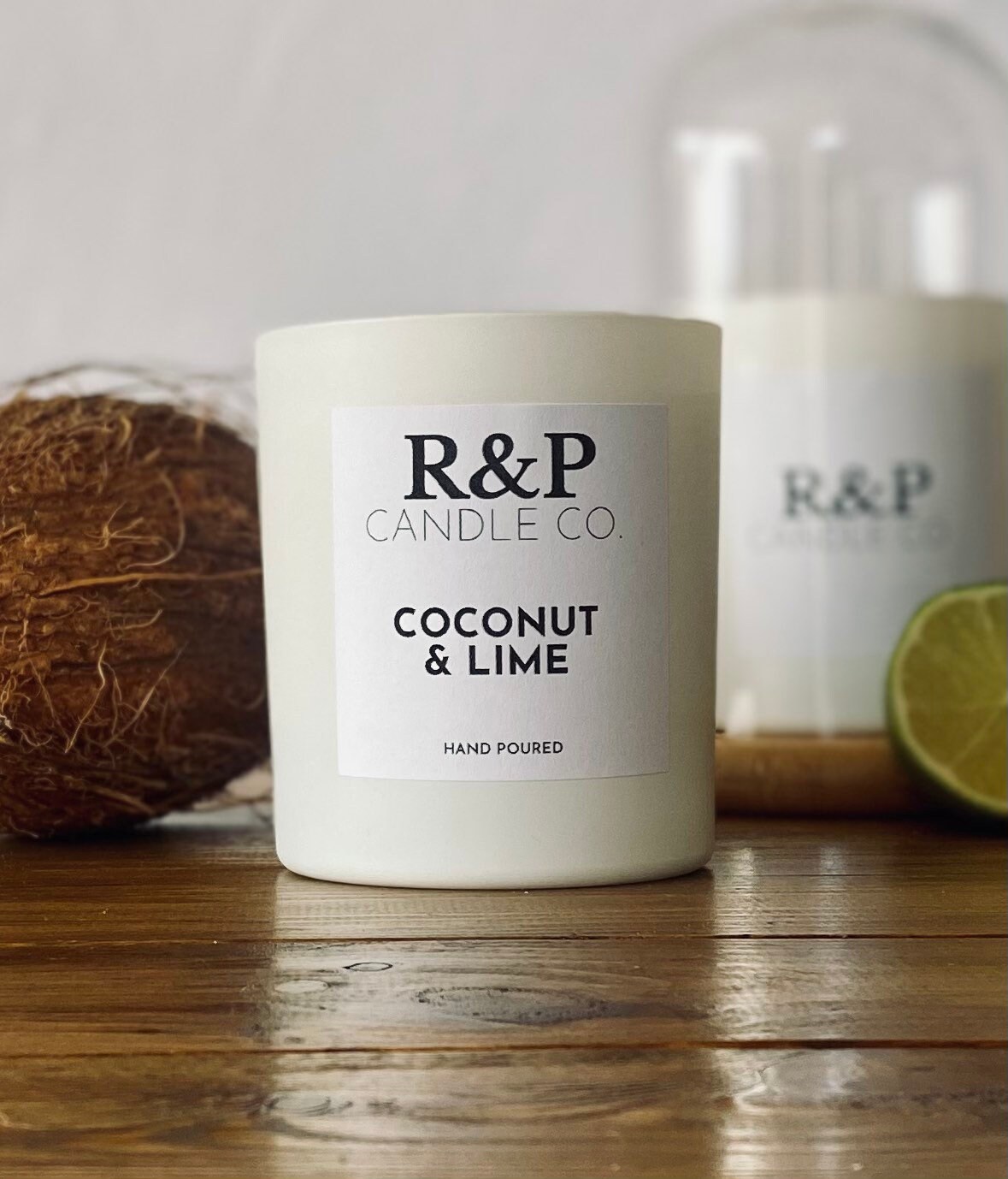 Coconut & Lime Candle, Summer Candles, Natural Wax Candles, Made in the