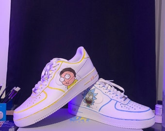 rick and morty nike air force