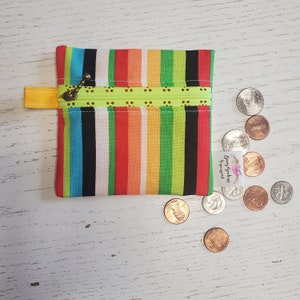 Zipper Fabric Coin purse