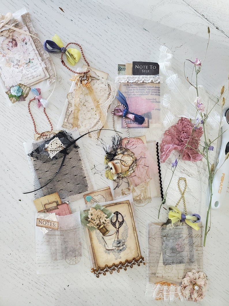 Embellished Glassine Bags Glassine Bags Handmade Glassine Etsy