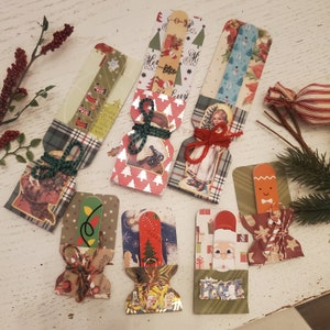 Christmas themed Nail file holders/favors