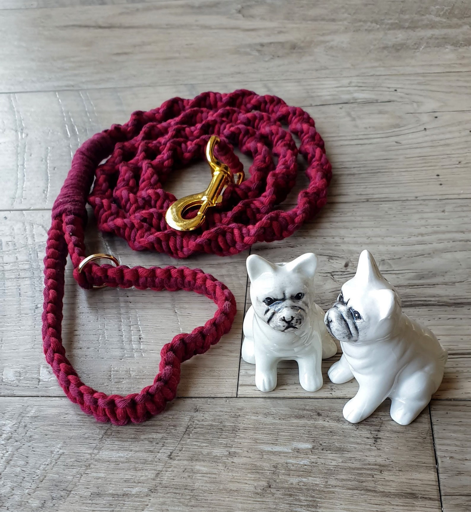 Macrame dog leash Dog gift Small dog leash Medium dog Etsy