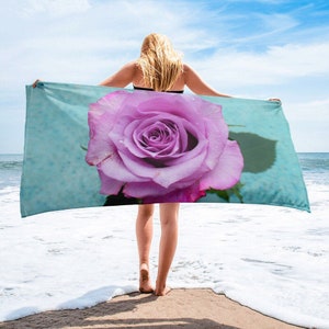 Serviette de bain rose lavande, serviette de plage cabanon rose, enveloppement corporel estival rose, jeté de pont croisière pour filles, serviette de piscine pour vacances, vacances de printemps, enveloppement de plage