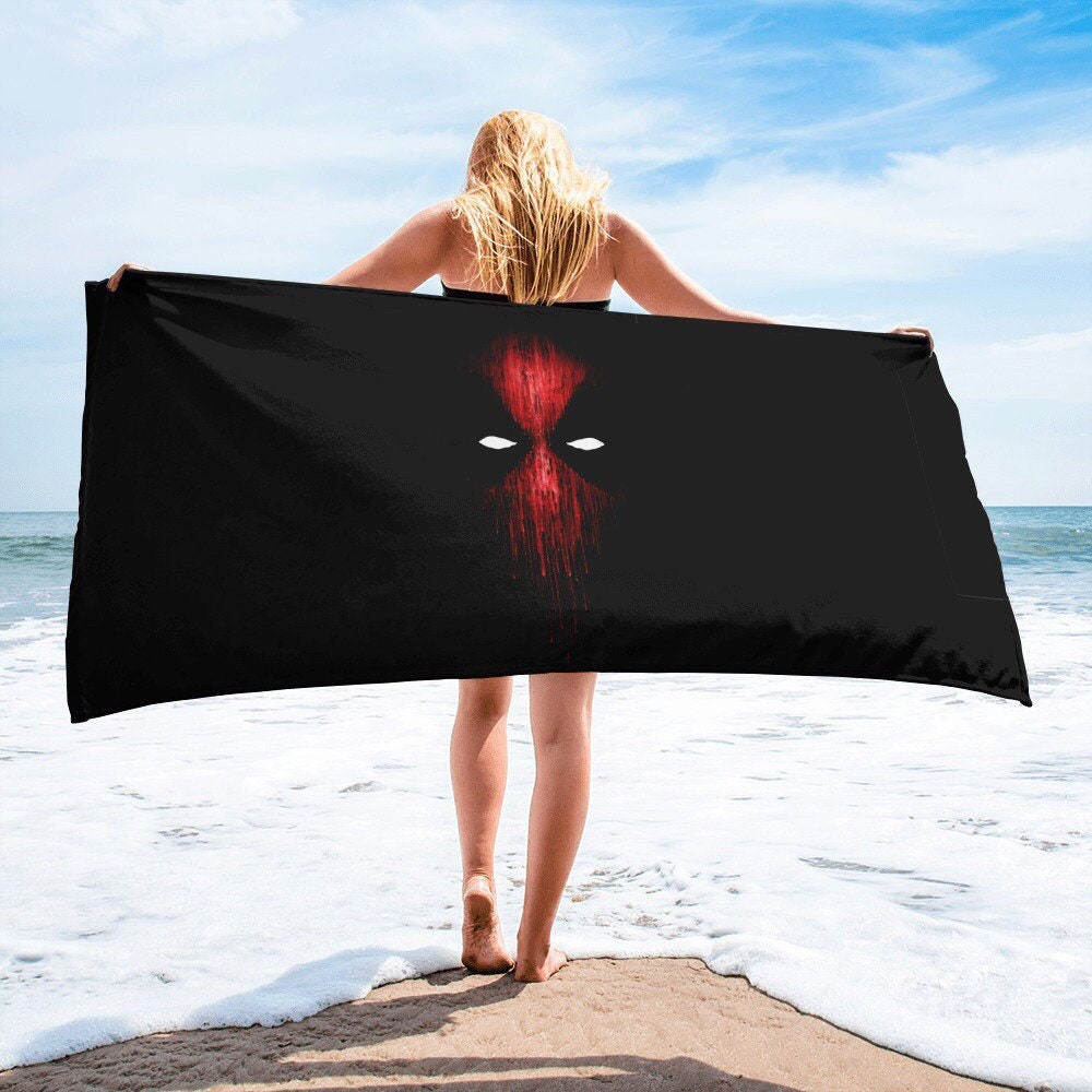 Deadpool Bath Towel Etsy Ireland