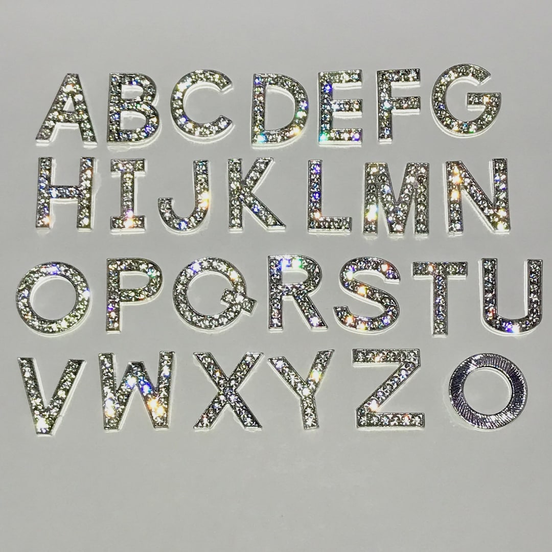 Giant Rhinestone Letters 26 Pc 1