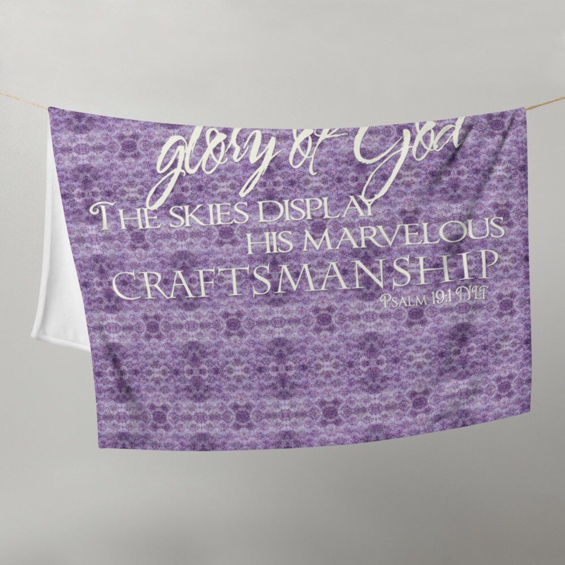 BIBLE VERSE Throw CHRISTIAN Scripture Silky Soft Blanket Etsy