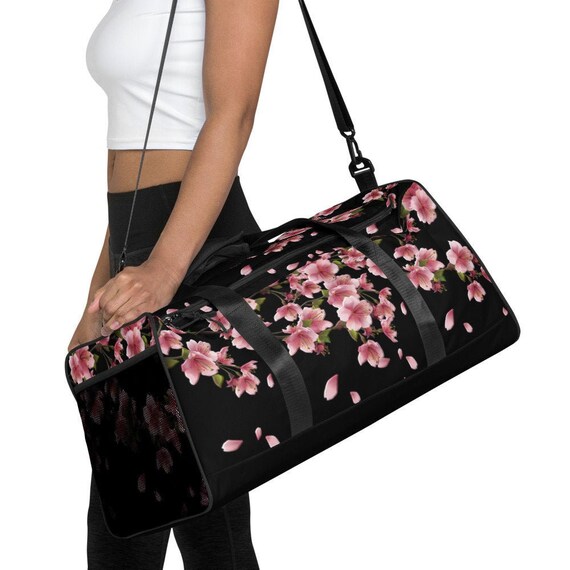 Beautiful CHERRY BLOSSOM Duffel Bag, Sakura Travel Duffel