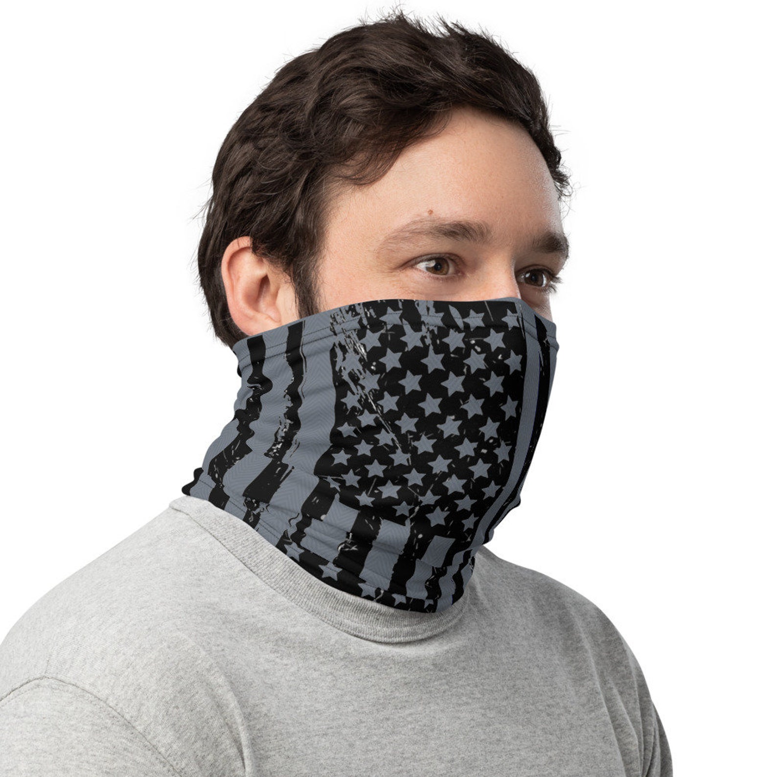 Black Out Flag Face Mask Blackout Flag Biker Ski Gaiter Face Etsy