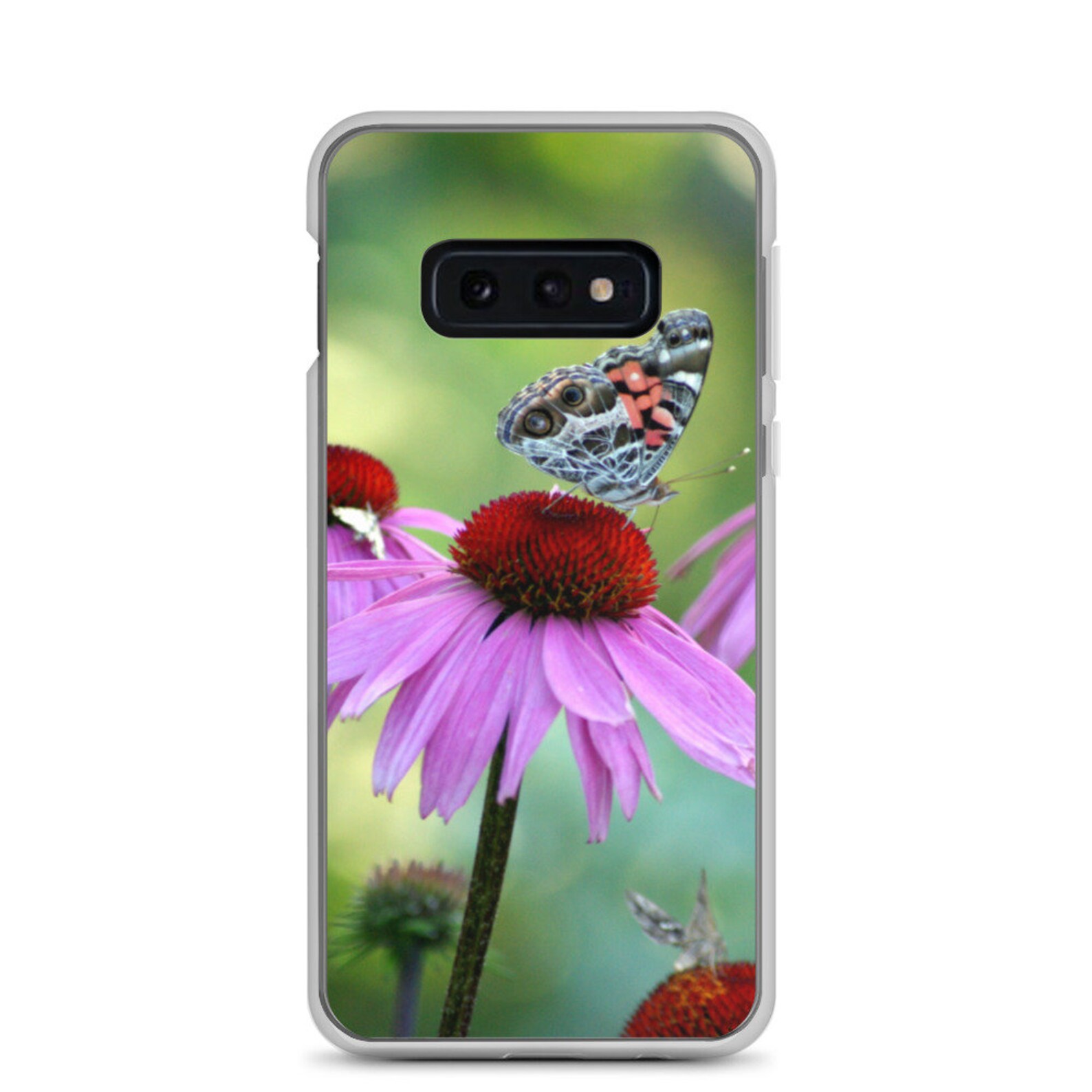 Butterfly & Flowers Phone Case Pink Flower Floral Samsung Etsy UK