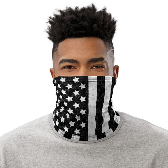 Blackout USA Flag Face Shield Sun Balaclava Neck Gaiter Scarf Headband Bandana 