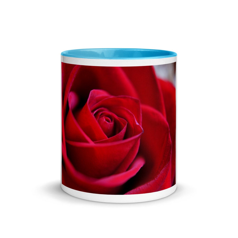 Red Rose Coffee Cup Mug Rose Hot Cocoa Mug Rose Cup of Joe Etsy Canada