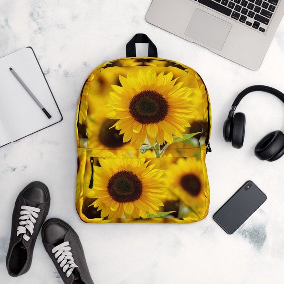 Buy SUNFLOWER FIELD Backpack School Bag, Laptop Book  display picture 1