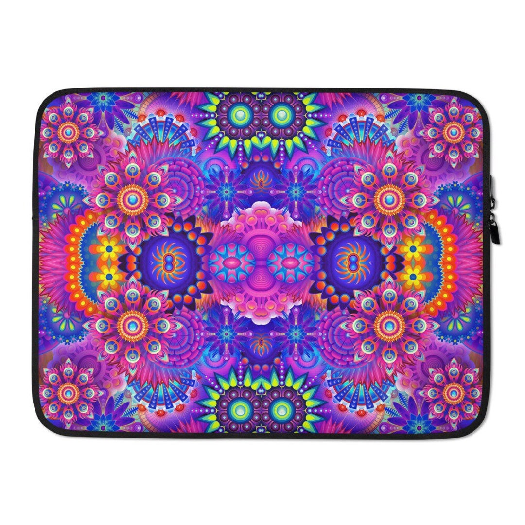 BRIGHTLY COLORED Laptop Sleeve 13 15 Neoprene Fabric Case 