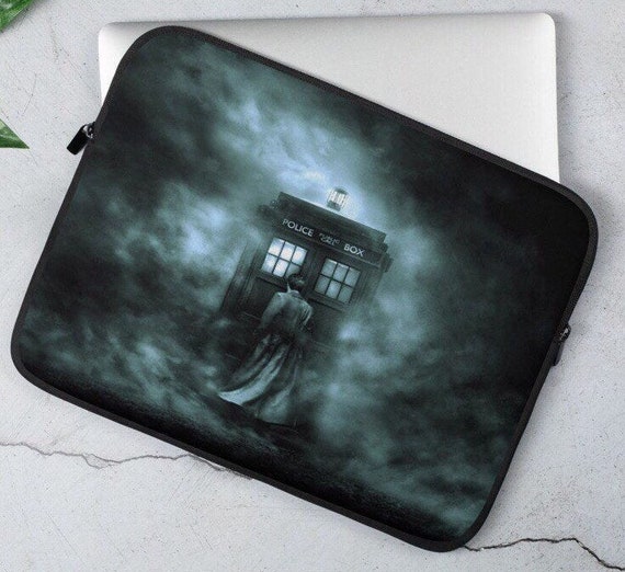 Police Box Neoprene Laptop Sleeve, Police Call Box Protective Case for your Laptop Computer, Tablet, or any flat electronic device.