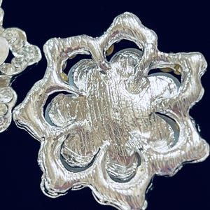 Rhinestone Pearl Flower Embellishment: 40mm Diamante Flatback Cabochon ...