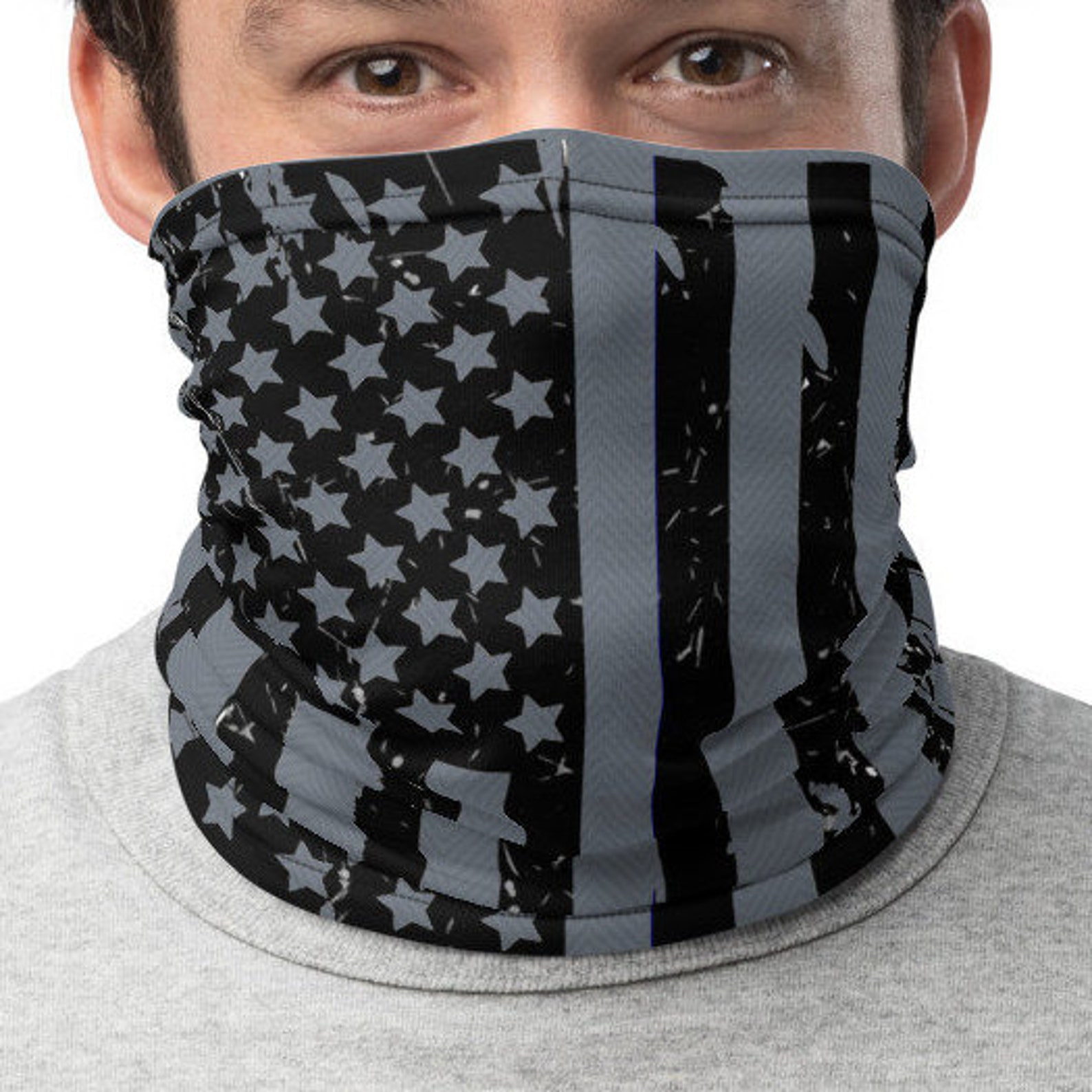 Black Out Flag Face Mask Blackout Flag Biker Ski Gaiter Face Etsy
