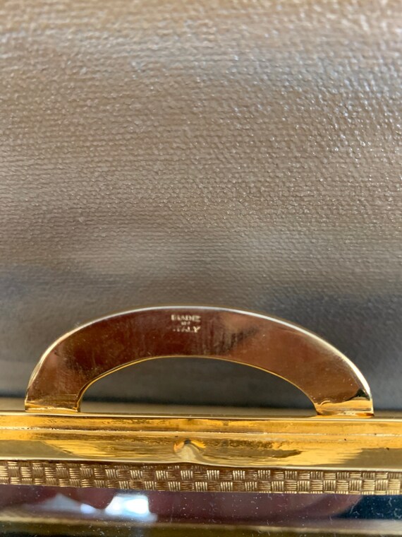 Vintage Gold Metal Dorian Continental Purse Clutc… - image 5