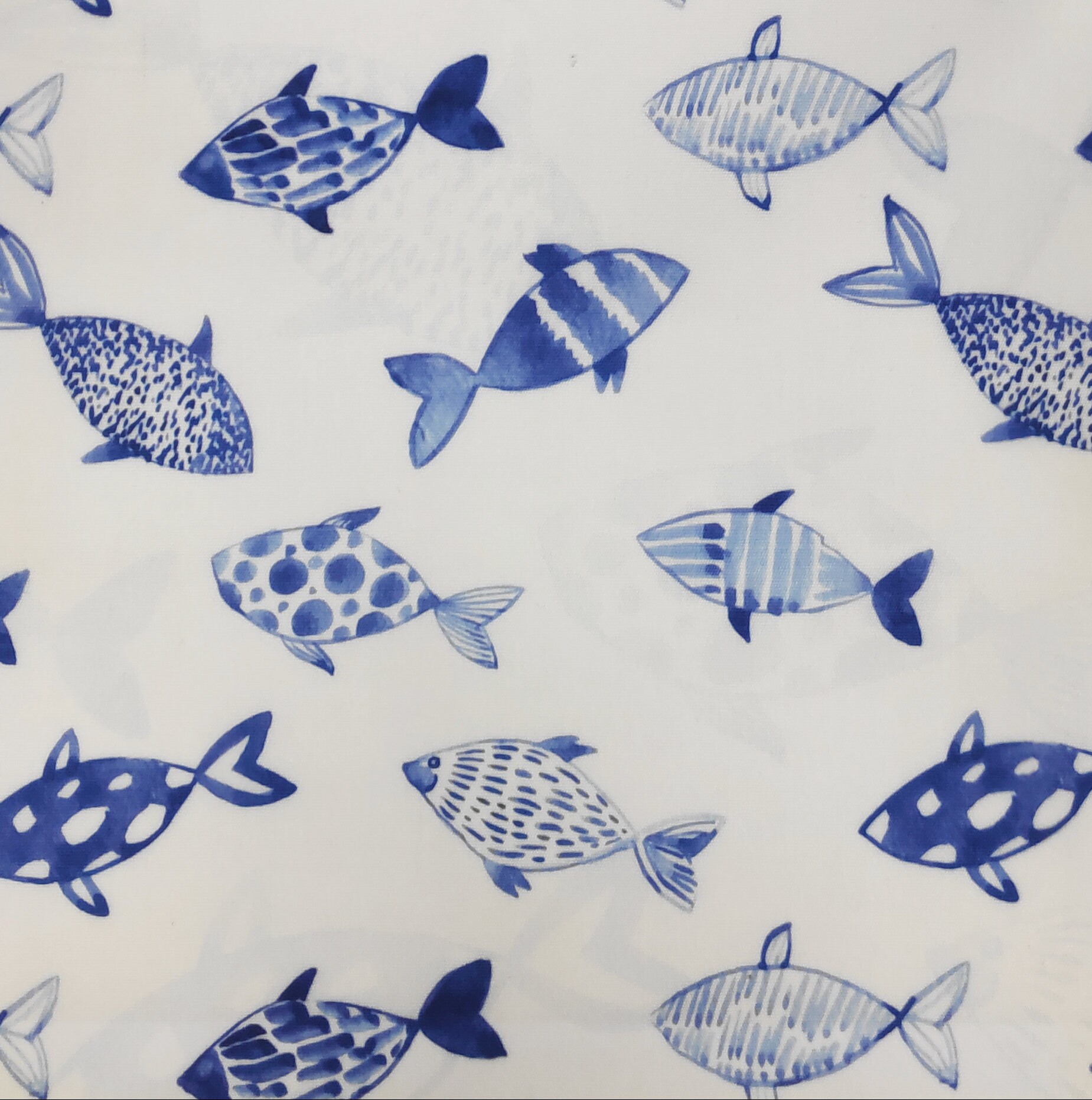 Fish Pattern Fabric, Summer Style Decoration