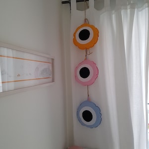 Round evil eye pillows,  New born baby gift ideas