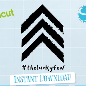 The Lucky Few SVG, SVG trisomique, t21, T21, fichier de coupe, circuit, studio de silhouette, tatouage quelques chanceux, DS dfx, mois de sensibilisation à la trisomie
