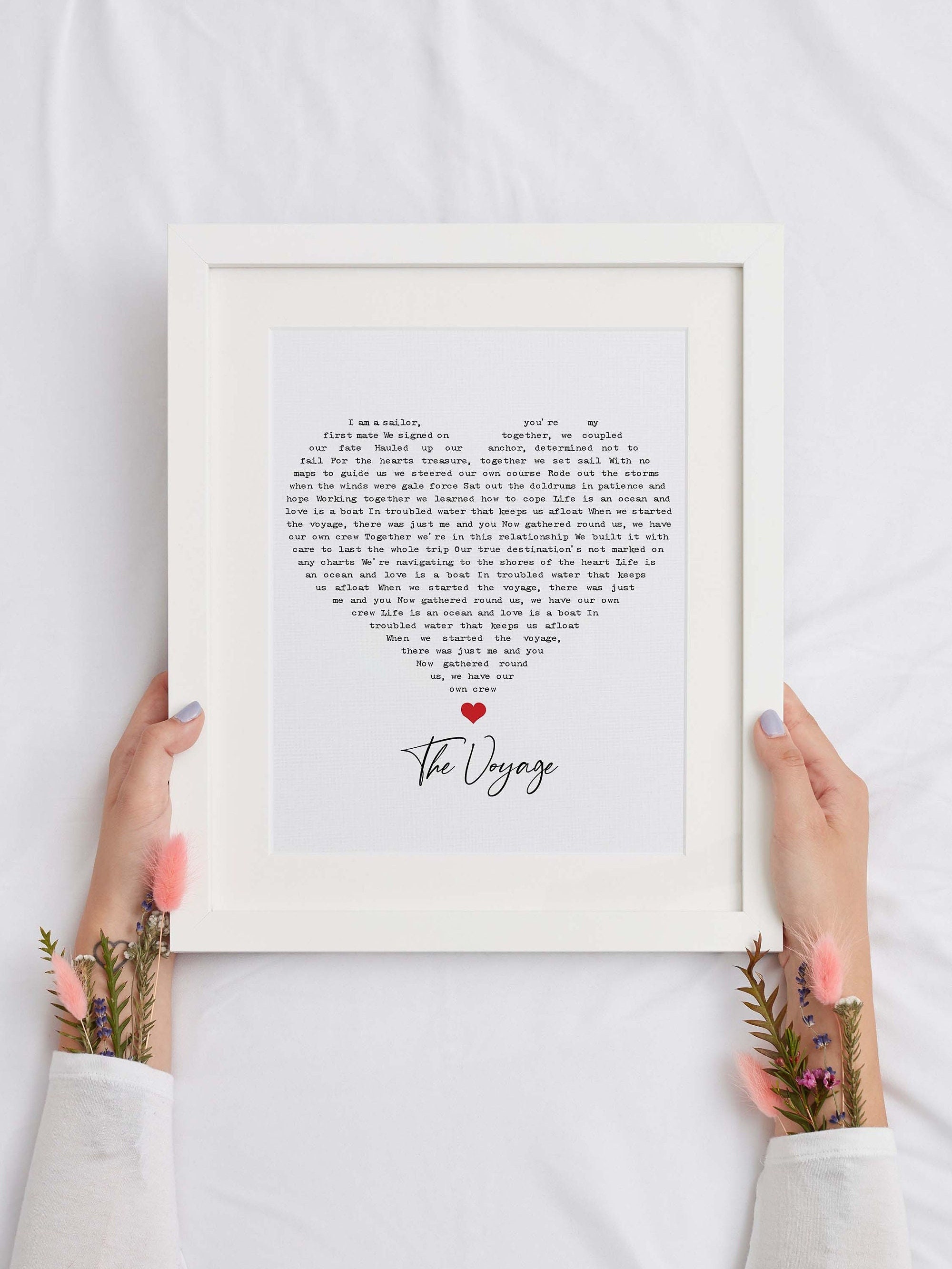 Custom Printable Heart Shaped Song Lyrics First Dance Personalised ...