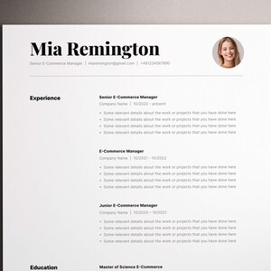 Resume Template Word, Google Docs Resume Template, Apple Pages Resume, Executive Resume, Resume and Cover Letter Template
