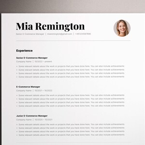 ATS Resume Template, Resume Templates, CV Template, Resume Template Word, Google Docs and Pages, ATS friendly resume, Executive Resume