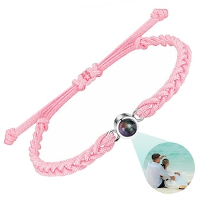 Projection Bracelet, Photo Custom Couples Jewelry Personalized Bracelet For Men Pendant Photo Projection Bracelet Gift for Men