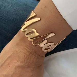 Custom Name Bracelet, Personalized Name Bangle, Gifts for Women, or Kids, Christmas Gift, Gift for Mom