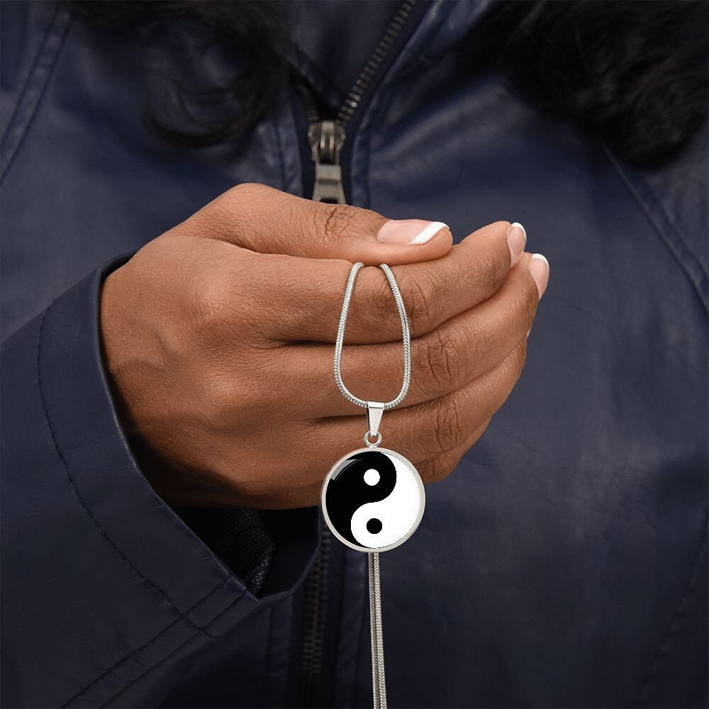 Yin Yang Necklace Yin and Yang Necklace Necklace With Etsy