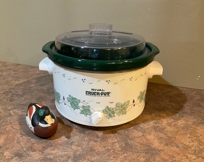 Rival Crock Pot 3154 Green Ivy Slow Cooker 4 Qt, Vintage Etsy