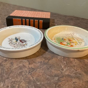 Wedgwood Beatrix Potter Porringer Bowl, Tale of Peter Rabbit stop Thief ...