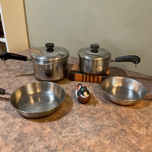 Revere Ware Vintage Copper Bottom Set or Sauce Pans, Stock Pots Replacement  Pieces 