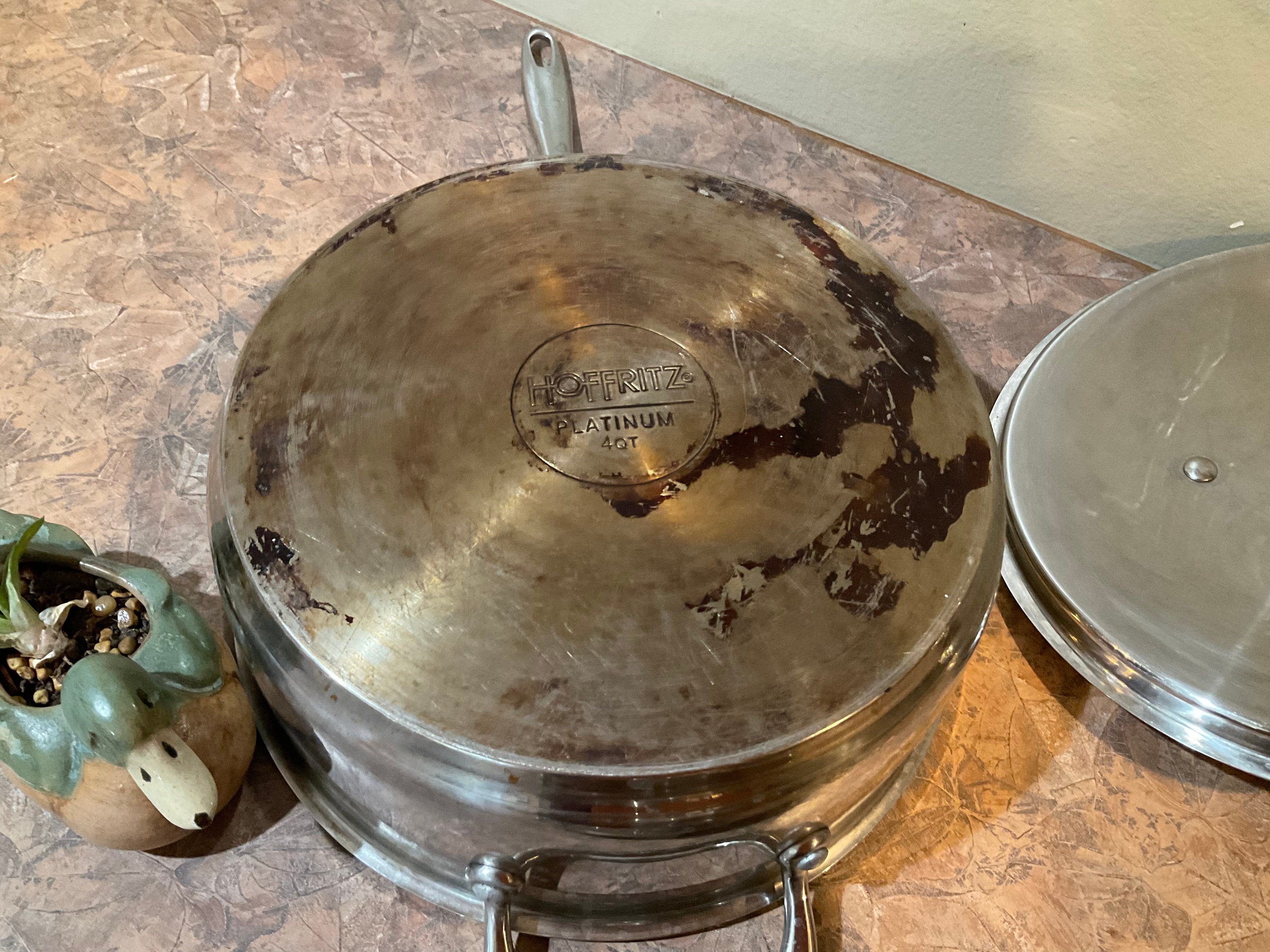 Hoffritz Platinum Pots 4 Qt Stainless Steel Sauce Pan With Lid or