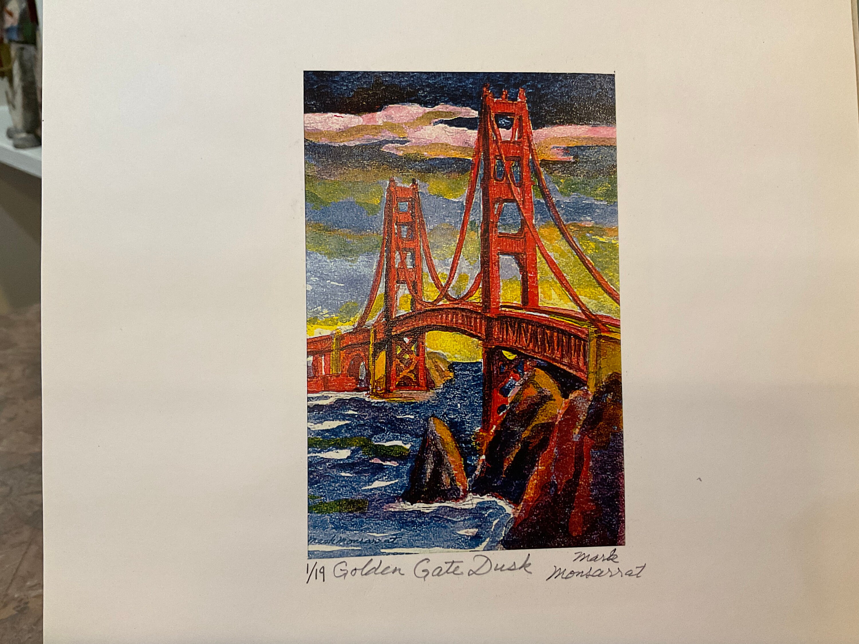 Mark Monsarrat San Francisco, Lombard Night (cable Car) and the