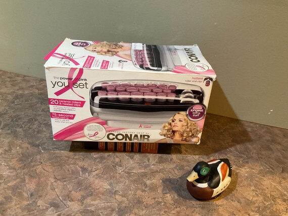 Conair Xtreme Instant Heat Ceramic Technology Breast Cancer the Power of Pink Hot Rollers Curlers Pageant Cheerleading Etsy Canada