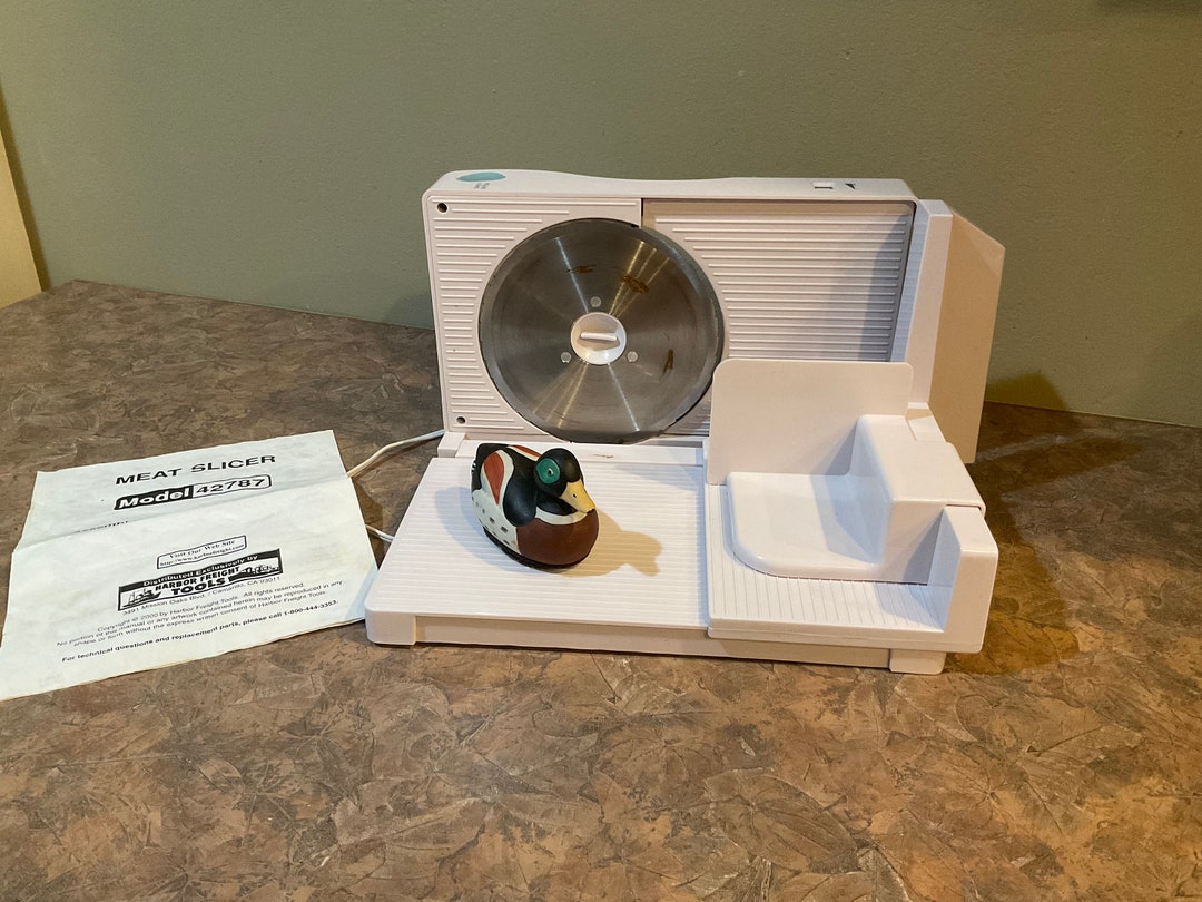 Harbor Freight Tools Compact Food Slicer 42787 With Manual Etsy