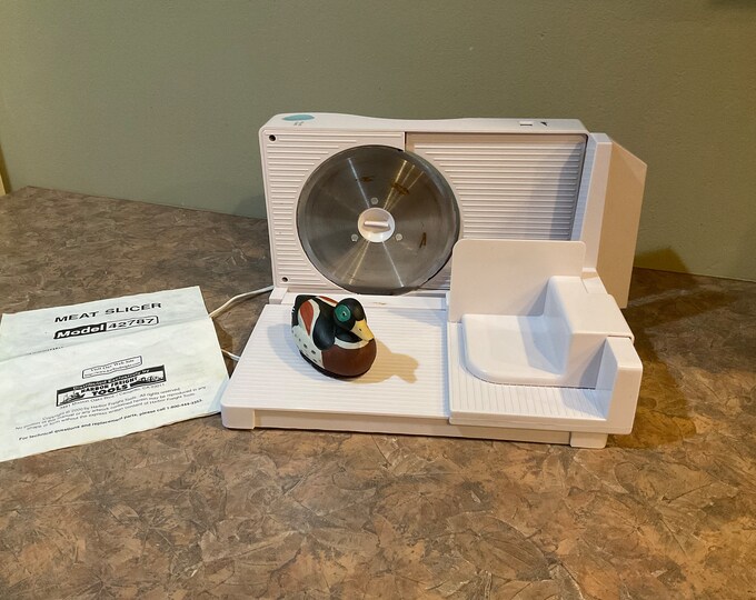 Harbor Freight Tools Compact Food Slicer 42787, With Manual, Vintage Etsy